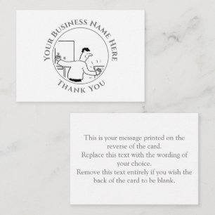 Plumber Vielen Dank, Note Card Mitteilungskarte