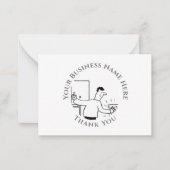 Plumber Vielen Dank, Note Card Mitteilungskarte (Vorderseite)