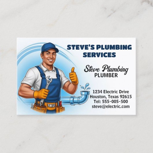 Plumber  visitenkarte (Vorderseite)