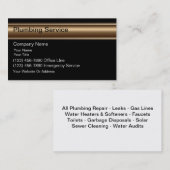 Plumber-Visitenkarten Visitenkarte (Vorne/Hinten)