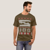 Plumber Wrench Ugge Christmas Sweater Pipes Gesche T-Shirt (Vorne ganz)