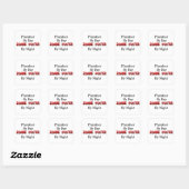 Plumber/Zombie Hunter Quadratischer Aufkleber (Blatt)