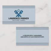 Plumber-Zuhause-Logo Visitenkarte (Vorne/Hinten)