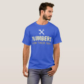 Plumbers Know Their Crap I Plumber Pipefitter T-Shirt (Vorne ganz)