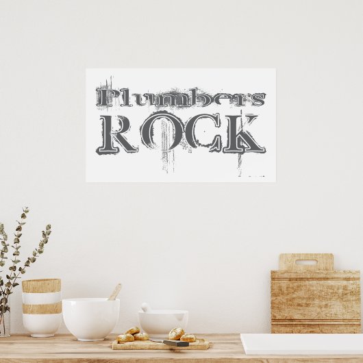 Plumbers Rock Poster (Küche)