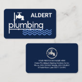 Plumbing Faucet Signage Leaking Water  Visitenkarte (Vorne/Hinten)