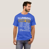 Plumbing Hourly Rate Funny Plumber Saying Hourly T-Shirt (Vorne ganz)