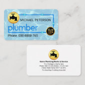 Plumbing Pipe Frame In Water Leaks Visitenkarte (Vorne/Hinten)