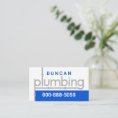 Plumbing Pipeline Leaking Water Visitenkarte (Stehend Vorderseite)