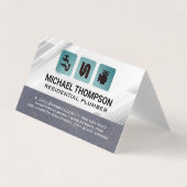 Plumbing Pipes Icons | Blue Collar Visitenkarten (Vorderseite)