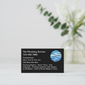 Plumbing Service Plumber Business Cards Visitenkarte (Stehend Vorderseite)