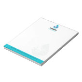 Plumbing Service Water Drop Logo Plumber Business Notizblock (Rotiert)