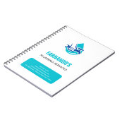 Plumbing Service Water Drop Logo Plumber Business Notizblock (Linke Seite)