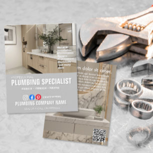 PLUMBING SPECIALIST Klempnerküche Badezimmer Flyer
