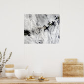 Plume aus dem Okmok-Vulkan, den Aleusianinseln Poster (Küche)