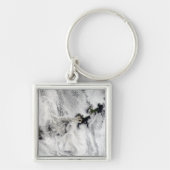 Plume aus dem Okmok-Vulkan, den Aleusianinseln Schlüsselanhänger (Vorne)