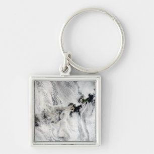 Plume aus dem Okmok-Vulkan, den Aleusianinseln Schlüsselanhänger