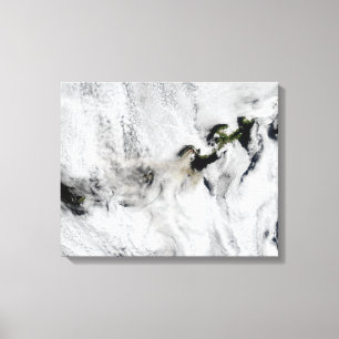 Plume aus dem Okmok-Vulkan, den Aleutianinseln 2 Leinwanddruck