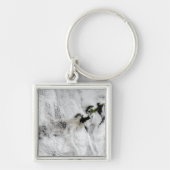 Plume aus dem Okmok-Vulkan, den Aleutianinseln 2 Schlüsselanhänger (Vorne)