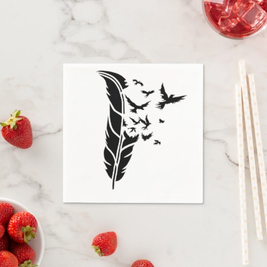 Plume & Eagle Serviette (Beispiel)