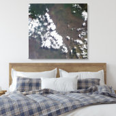 Plume erhebt sich aus dem Vulkan Nyiragongo in der Leinwanddruck (Insitu (Schlafzimmer))