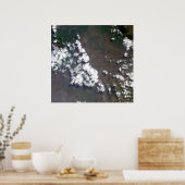 Plume erhebt sich aus dem Vulkan Nyiragongo in der Poster (Küche)