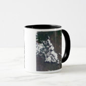 Plume erhebt sich aus dem Vulkan Nyiragongo in der Tasse (VorderseiteRechts)