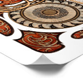 Plume Zodiac Woman von Alphonse Mucha - Jugendstil Poster (Ecke)