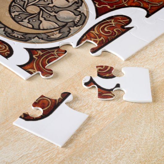 Plume Zodiac Woman von Alphonse Mucha - Jugendstil Puzzle (Seite)