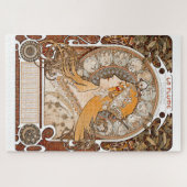 Plume Zodiac Woman von Alphonse Mucha - Jugendstil Puzzle (Horizontal)