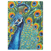 Plumed Pfau I Klemmbrett (Rückseite)