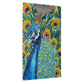 Plumed Pfau I Klemmbrett (Rechts)