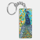 Plumed Pfau II Schlüsselanhänger (Vorderseite links)