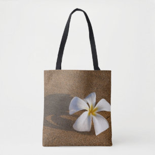 Plumeria am Sandstrand, Maui, Hawaii, USA Tasche