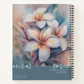 Plumeria at Dawn Notebook Notizblock (Rückseite)