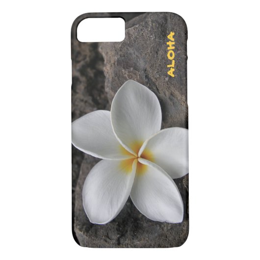 Plumeria auf den Felsen Case-Mate iPhone Hülle (Rückseite)