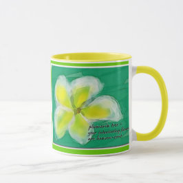 Plumeria-Baumhaiku-Tasse Tasse