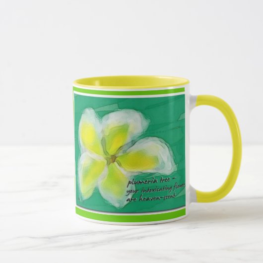 Plumeria-Baumhaiku-Tasse Tasse (Rechts)