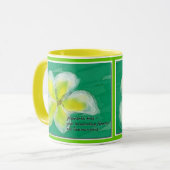 Plumeria-Baumhaiku-Tasse Tasse (Vorderseite Links)