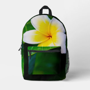 Plumeria Bedruckter Rucksack