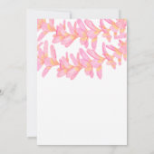 Plumeria Birthday Einladung (Rückseite)