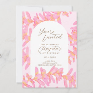 Plumeria Birthday Einladung