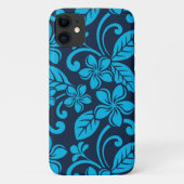 PLUMERIA (Blau x 2) Case-Mate iPhone Hülle (Rückseite)
