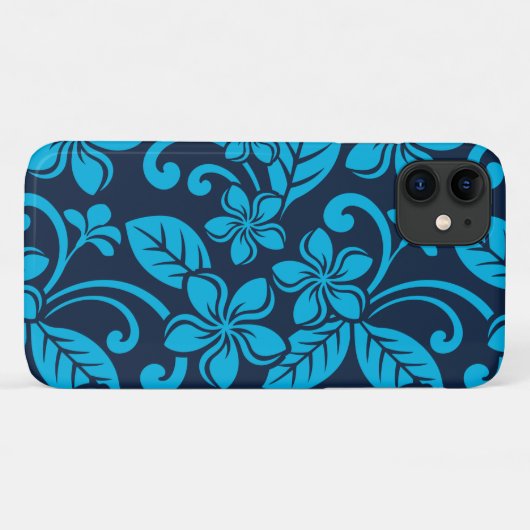 PLUMERIA (Blau x 2) Case-Mate iPhone Hülle (Rückseite (Horizontal))