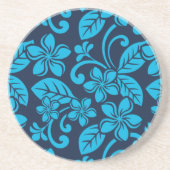 PLUMERIA (Blau x 2) Getränkeuntersetzer (Vorne)