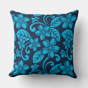 PLUMERIA (Blau x 2) Kissen