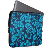 PLUMERIA (Blau x 2) Laptopschutzhülle (Vorne Rechts)