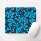 PLUMERIA (Blau x 2) Mousepad (Mit Mouse)