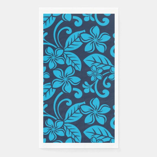 ?PLUMERIA (Blau x 2) Serviette (Vorderseite)