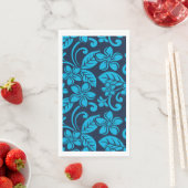 ?PLUMERIA (Blau x 2) Serviette (Beispiel)